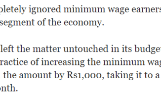 Minimum Salary In Pakistan 2018 Wage Notification