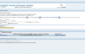 Pifra pifra.gov.pk For Salary Slip Registration Form